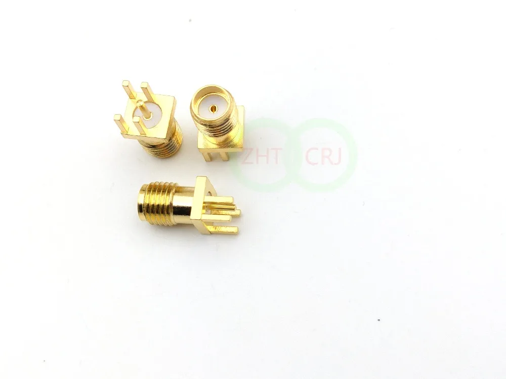 1000 шт Золото SMA гнездо припоя PCB клип край крепление RF разъем|connectors gold|connector 10connector