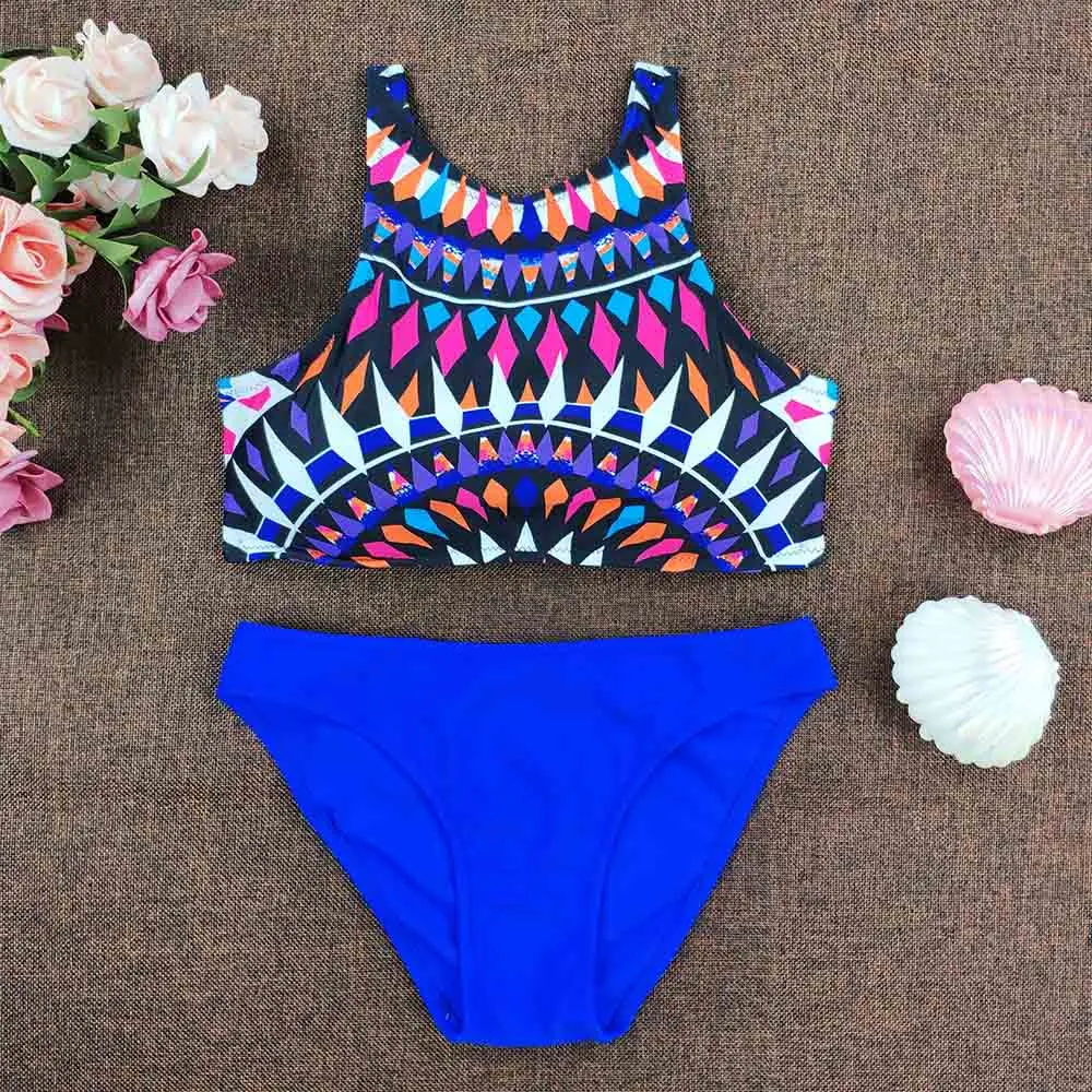 Женский костюм для плавания пикантный купальник-бикини с принтом Maillot de bain 2019 |