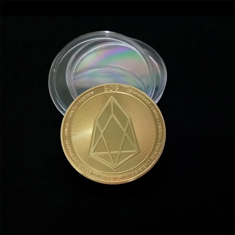 EOS позолоченные монеты физическая монета художественная Подарочная коллекция