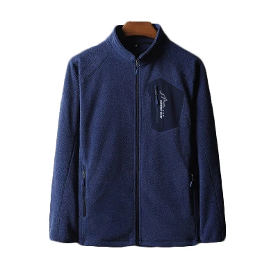 men royal blue WOLFONROAD, уличная флисовая куртка для мужчин и женщин, теплая зимняя ветровка, походная спортивная куртка, пальто, ветрозащитная горная ткань - Цвет: men royal blue