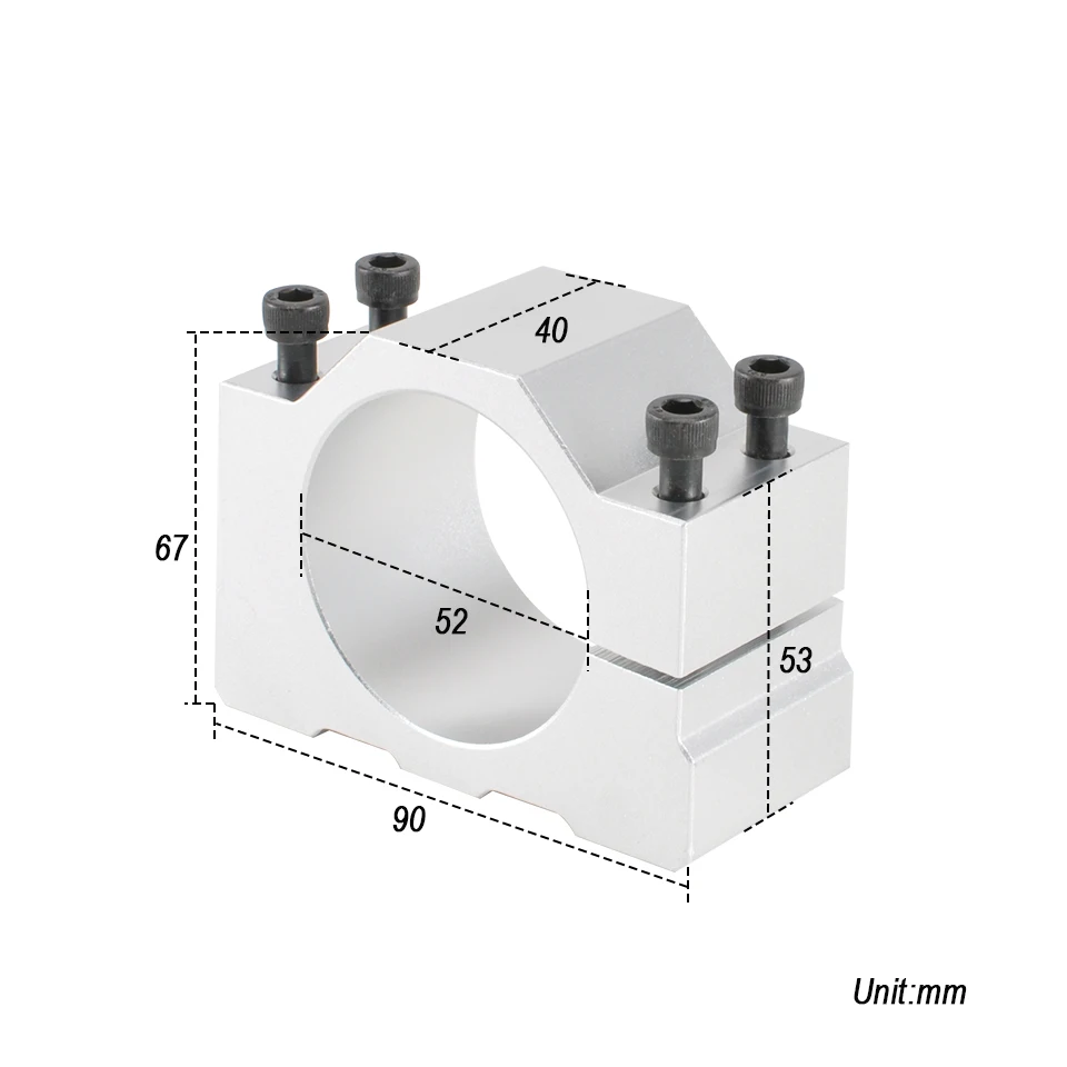 

CNC Spindle 500W DC Spindle ER11 Motor Air Cooled Machine Tool Spindle 110V 220V Switching Power Supply 52MM Clamp Bracket