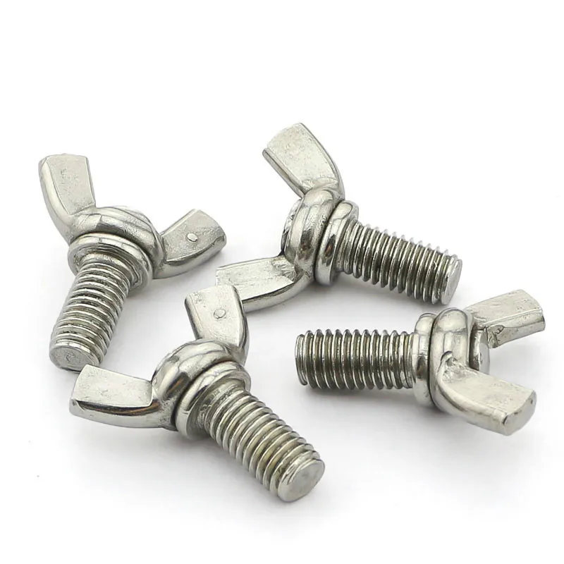 2 шт. 304 Болт Бабочка из нержавеющей стали M6 * 10/12... 55|butterfly bolts|stainless steel boltsstainless bolt |