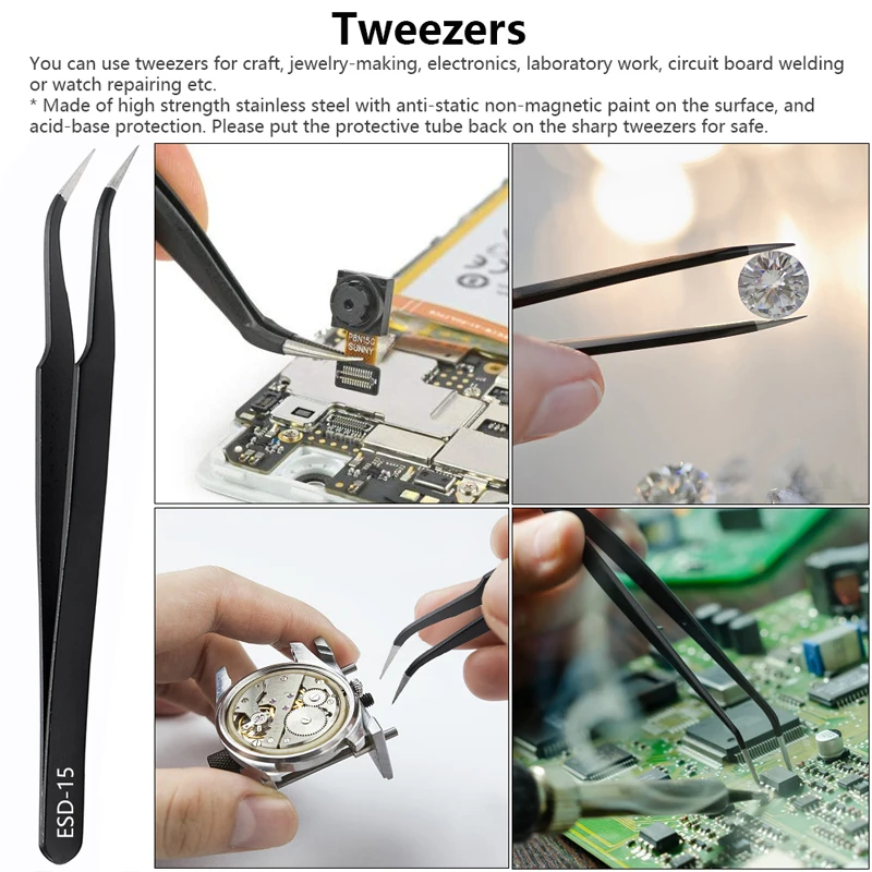 Handskit 110V 220V Электрический паяльник с регулируемой температурой, набор паяльников с подставкой для пайки, инструмент для пайки проводов, пинцетов