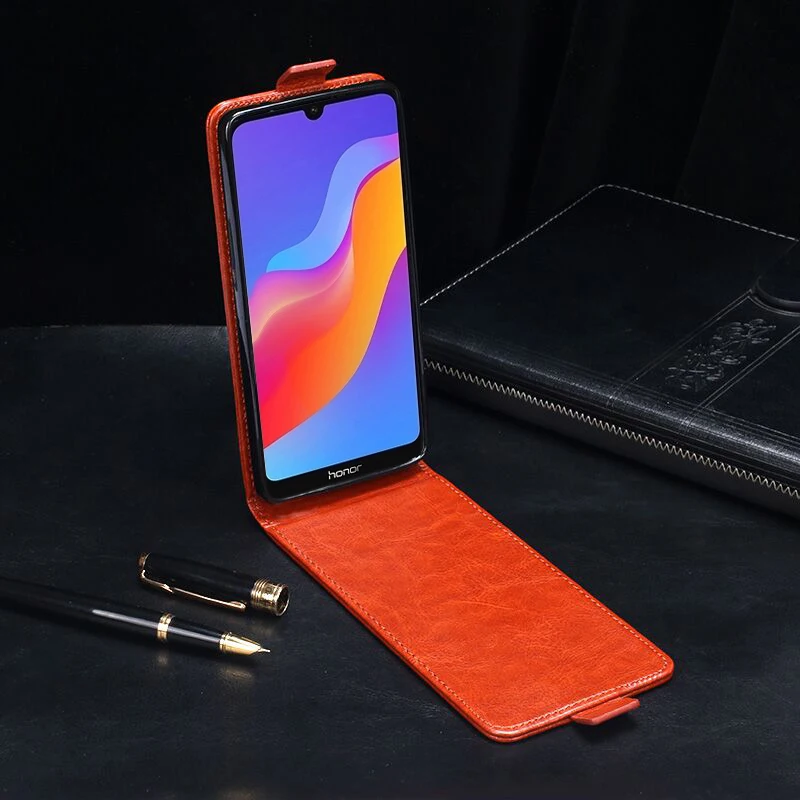 Чехол для Honor 8A Роскошный кожаный флип чехол защитный телефона задняя