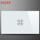 ASEER, Прямая поставка, стандарт США, настенный сенсорный экран, Ding-Dong переключатель дверных колокольчиков + светодиодный индикатор, AC110-240V переключатель для дома