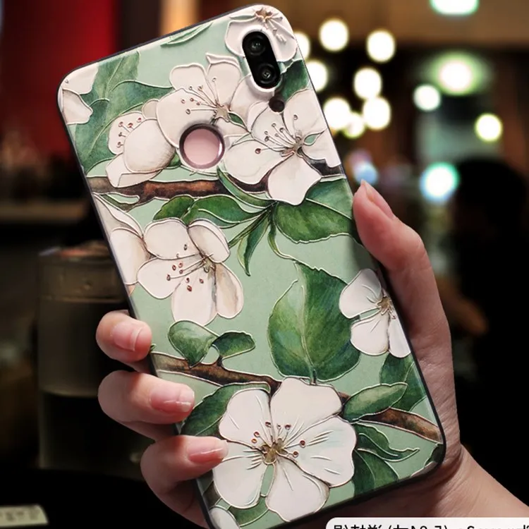 Мягкий чехол с 3D тиснением для Huawei P20 P30 P40 P10 P Smart Z S 2021 2020 Mate 10 20 Lite E Y6 Y7 Y9 Prime Pro