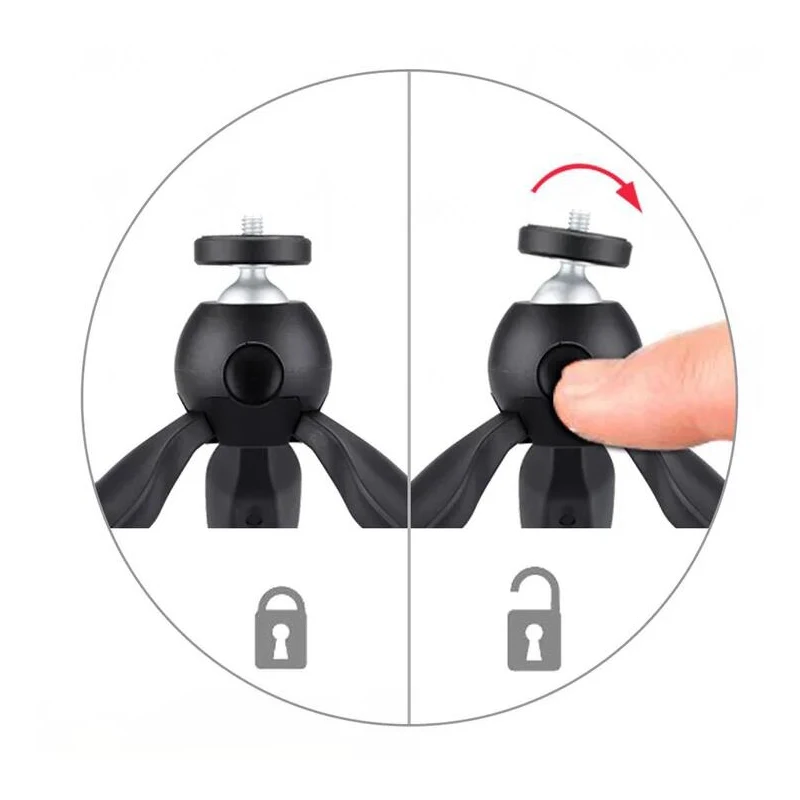 Мини-штатив с креплением-держателем/селфи портативная камера Настольный Штатив