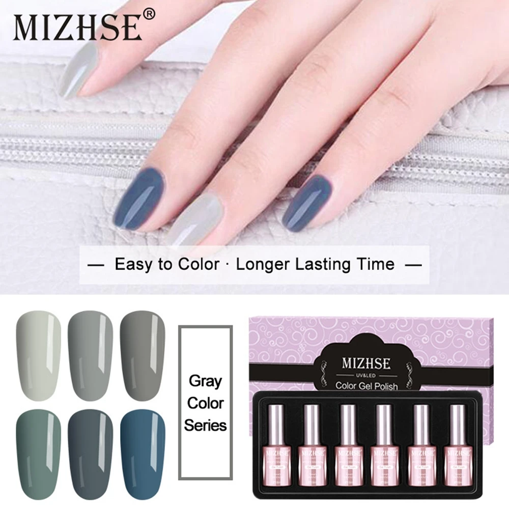 MIZHSE 2019 Гель лак для ногтей чистые цвета 18 мл отмачиваемый УФ маникюра Сделай Сам