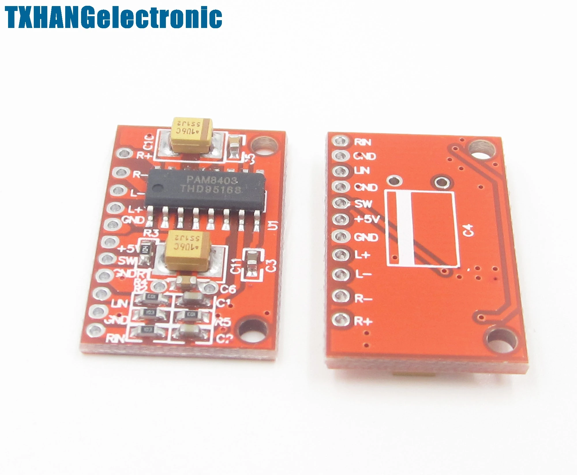 5 шт. 2 канала 3 Вт цифровая мощность PAM8403 Класс D аудио усилитель плата USB DC В|usb dc|audio