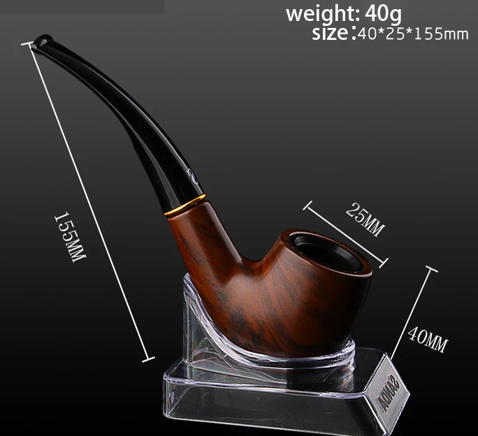 

Tobacco Pipe Wood Smoking Pipes Portable Cigarette Smoking Herb Grinder Smoke