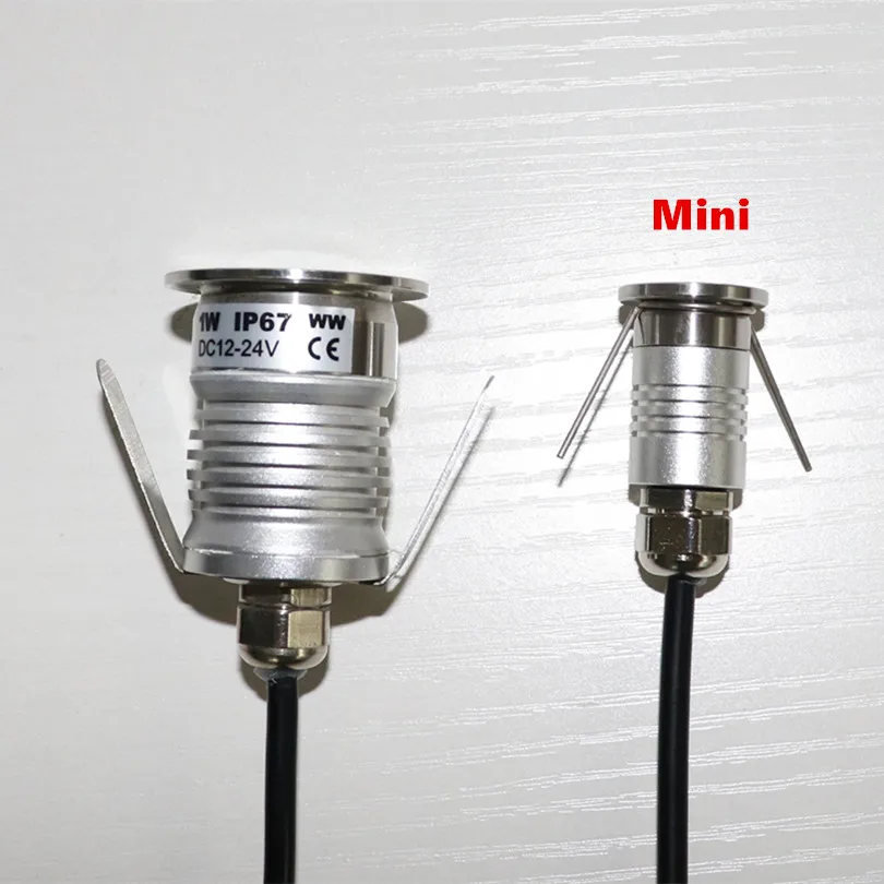 Бесплатная доставка 1 Вт LED мини подземный свет лампа утопленная палуба лестницы