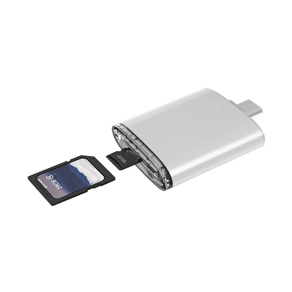 3 в 1 USB 3,1 type C USB-C TF Micro SD OTG кардридер для samsung Galaxy S9 TF флэш-карта картридер 2 микро-sd TF M2 MMC MS Dropshipp
