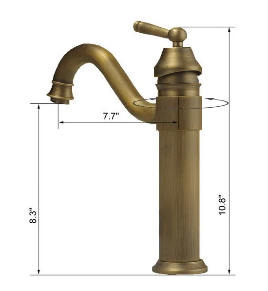 Античный латунный поворотный смеситель с одной ручкой anf018|faucet mixer|mixer kitchen tapskitchen