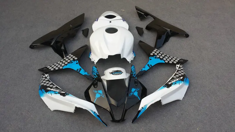Комплект обтекателей для мотоцикла HONDA CBR600RR 07 08 CBR 600 RR F5 600RR 2007 2008 ABS белый черный