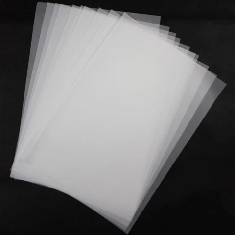 100 шт. A4 Размеры 21x29,7 см 75/115GSM прозрачный пергамент Бумага для дизайн/волочение ручка Копировать/пластины передачи/калька