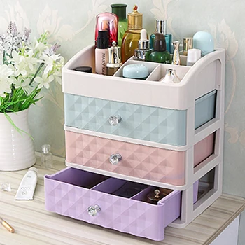 Multicolor L Многослойный органайзер для макияжа, женская мода, косметика, ювелирные изделия, губная помада, коллекция, держатель, настольный, для ванной, для хранения, принадлежности - Цвет: Multicolor L