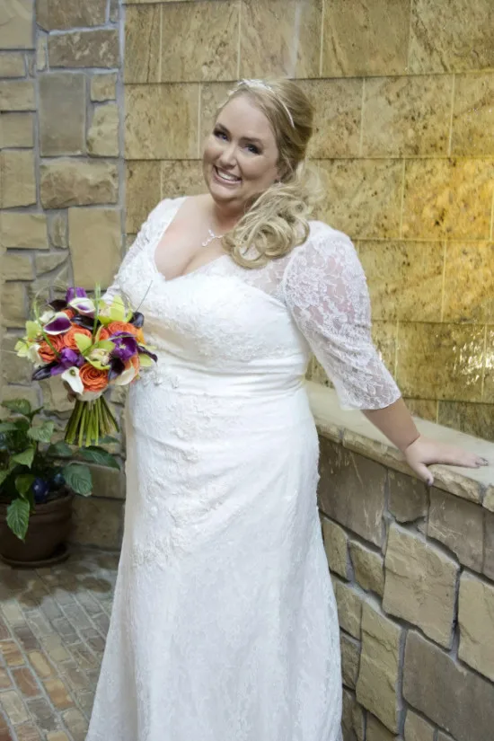 Современный размера плюс свадебное платье с рукавами 2021 Robe De Mariage кружевные