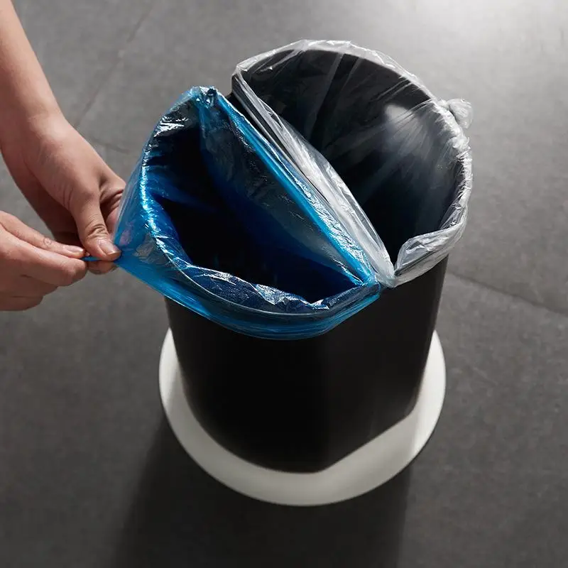 Японский Стиль нажатия Тип круглый контейнер для мусора Пластик откидная крышка