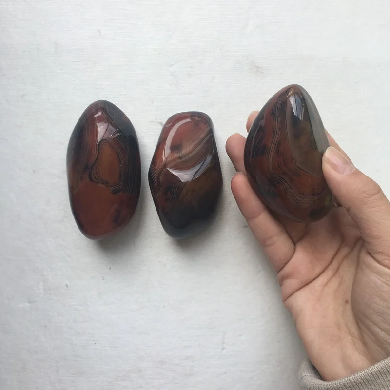 Лидер продаж красивый натуральный резной Sardonyx кварцевый пальмовый камень для