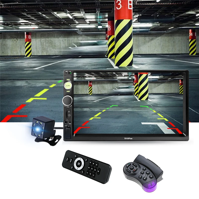 7 дюймов Универсальный Автомобильный мультимедийный плеер 2 Din Радио HD Bluetooth MP5