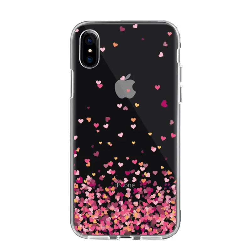 Чехол для iPhone X XS MAX XR 8 7 6 6S Plus 5 5S SE, Мягкая силиконовая задняя крышка из ТПУ для iPhone XS MAX, чехол для телефона