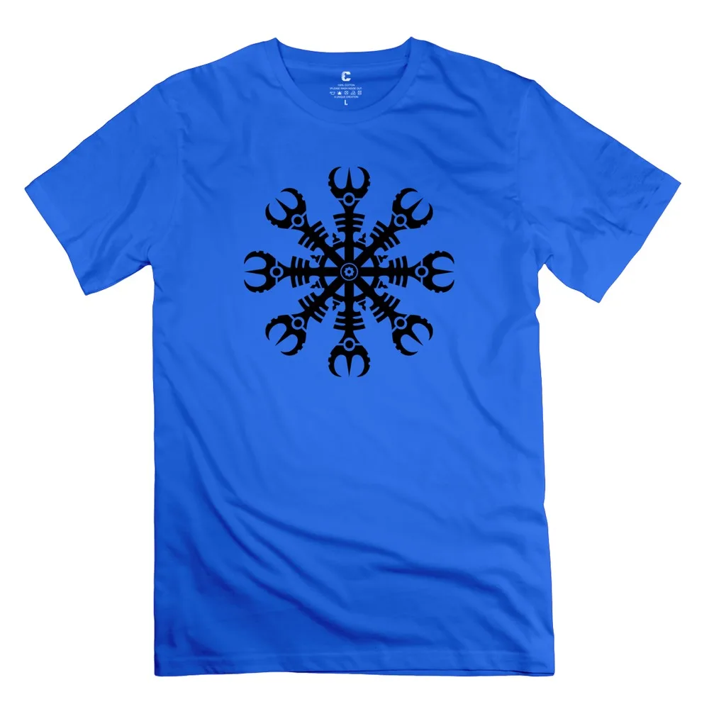 Nerdy man's shirts Helm of awe Aegishjalmur t shirt for men's short sleeve|shirt purple|shirt spainshirt jumper |