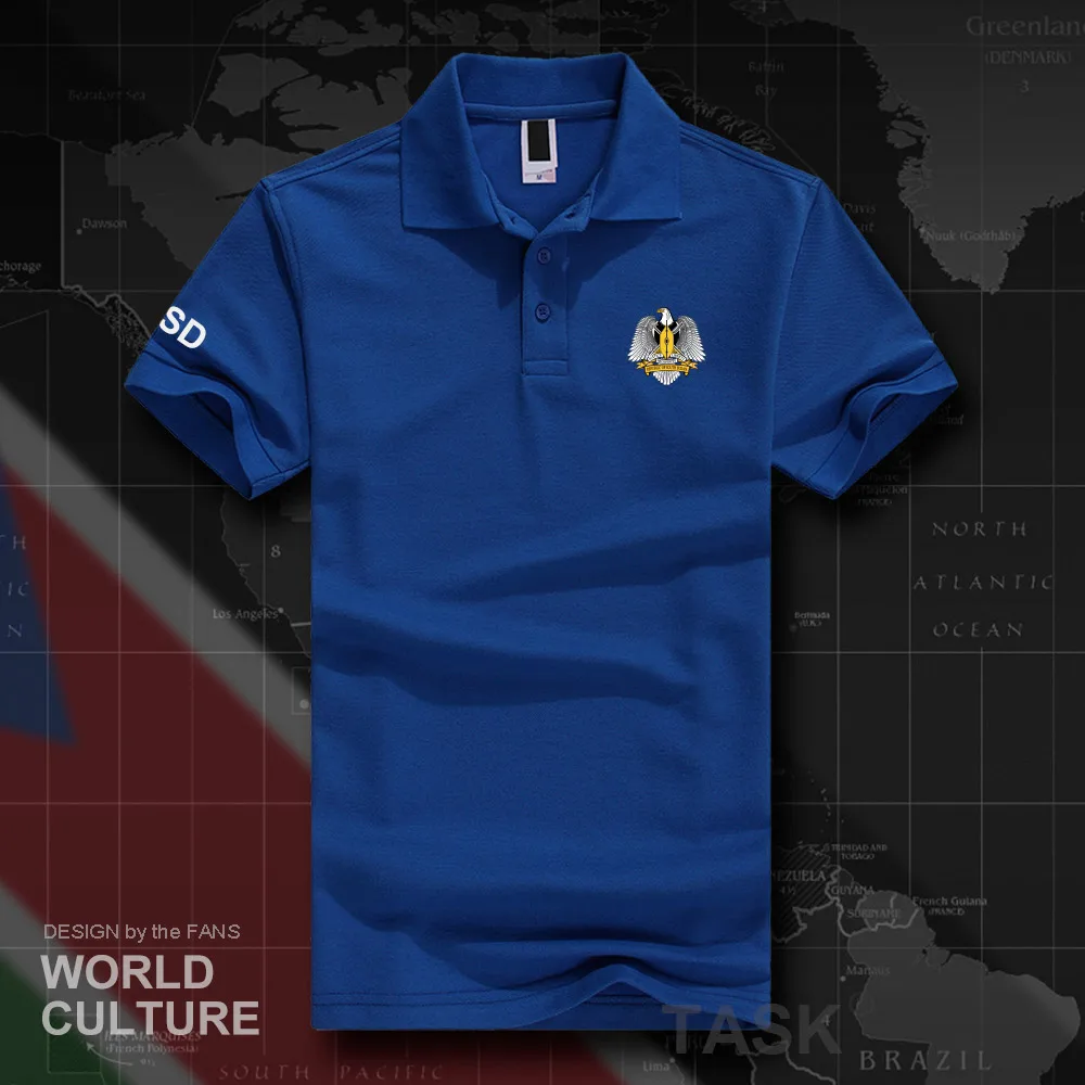 

Republic of South Sudan SSD polo shirts men short sleeve white brands printed for country 2018 cotton nation emblem new fashion