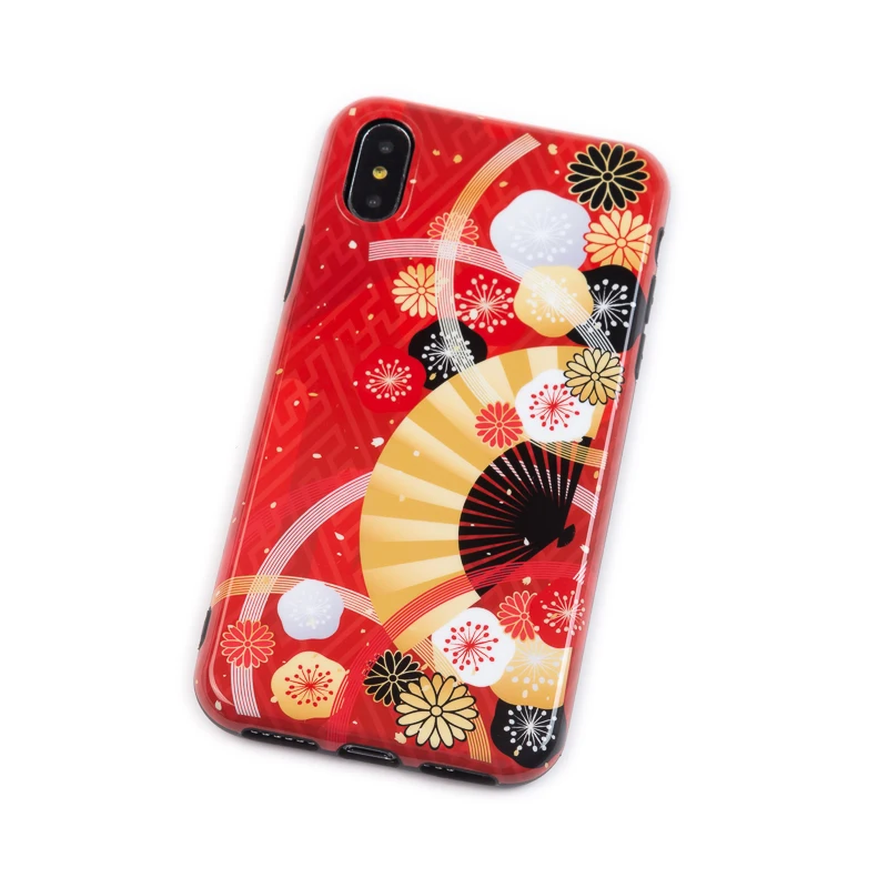 Красные чехлы с мультяшным рисунком для Apple iPhone X 7 8 Plus 6 6S Мягкая силиконовая