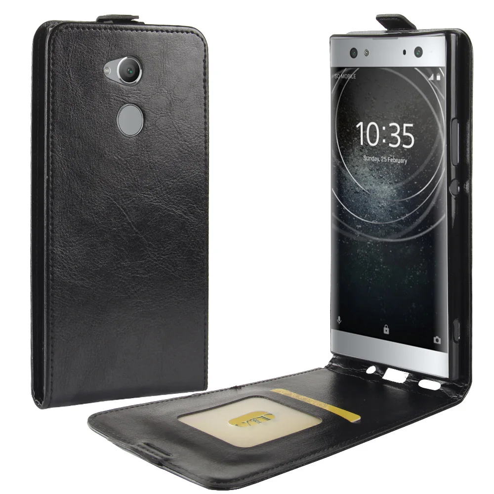 Чехол для телефона Sony Xperia XA2 ультра флип искусственная кожа задняя крышка чехол