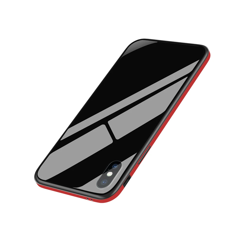 Прозрачный стеклянный чехол SULADA для iPhone 6/6S 7 8 PLUS Гибридный Металлический корпус