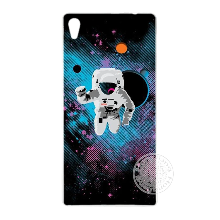 HAMEINUO Космос любовь Луна астронавт чехол для телефона sony xperia z2 z3 z4 z5 mini plus aqua M4 M5 E4 E5