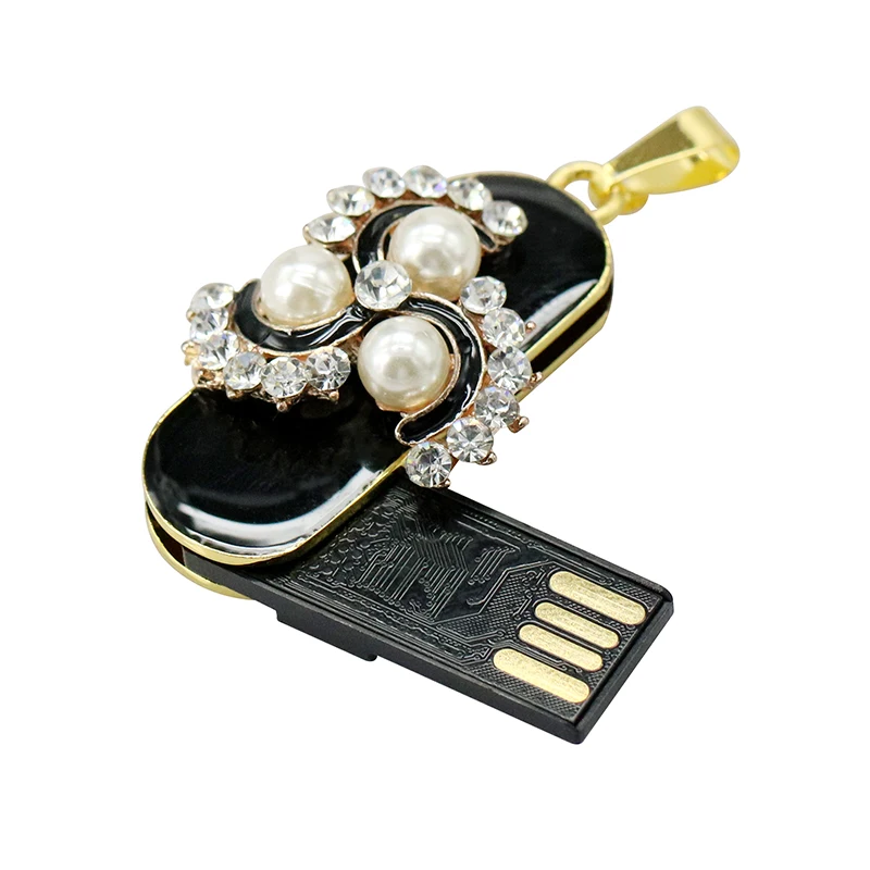 USB флеш накопитель с кристаллами ожерелье на шпильке жемчужный цветок 256 ГБ 16 32 64