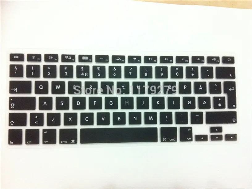Норвежский ЕС Норвегия раскладка силиконовая клавиатура защитная пленка для Apple