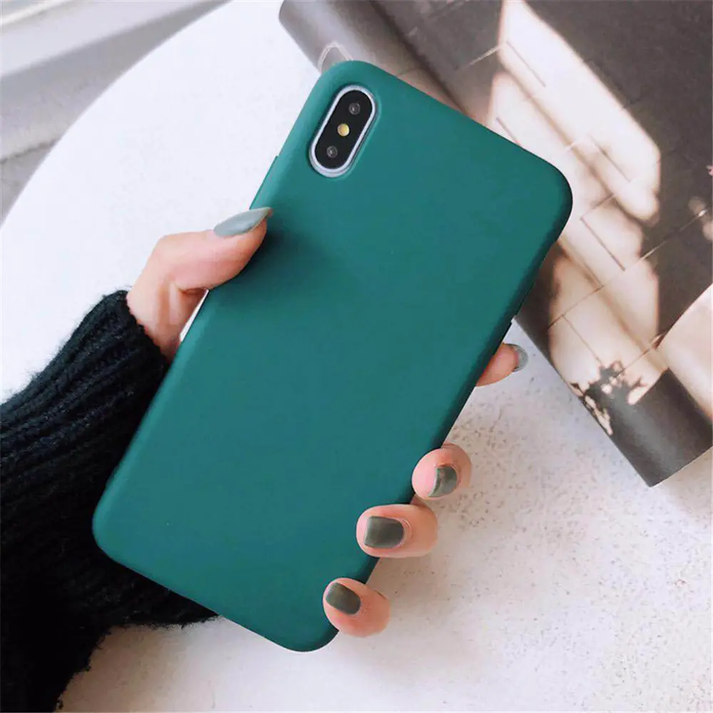 Moskado для iPhone 7 чехол для телефона простой сплошной карамельный цвет для iPhone 11 Pro X XR XS Max 6 6s 8 Plus силиконовый мягкий ТПУ задний Чехол