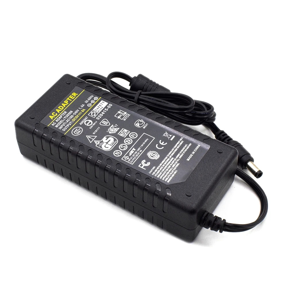 Адаптер переменного тока для светодиодной ленты ws2801or ws2812b 5 В 8 А 40 Вт 5*2 мм|ac adapter|ac