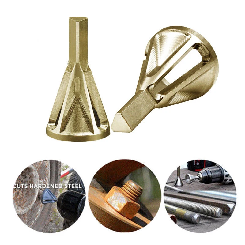 Stainless Steel Deburring External Chamfer Tool High Strength Hardness Drill Bit Remove Burr Silver Gold Black Bits | Инструменты