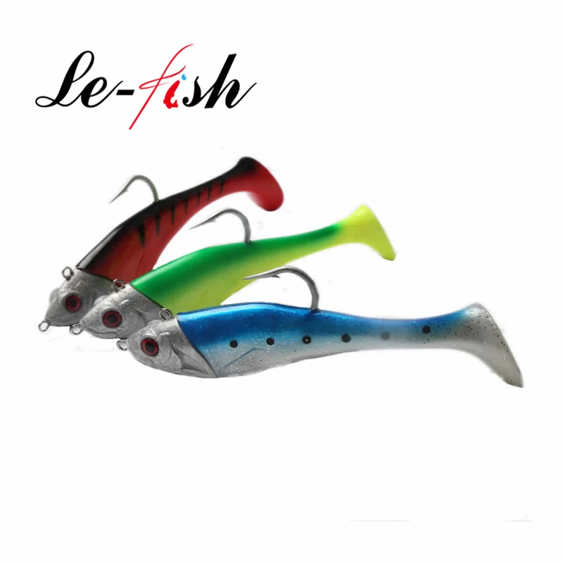 Le Fish огромная приманка для джиггинга 210 г/300 г морской рыбалки с крючком VMC