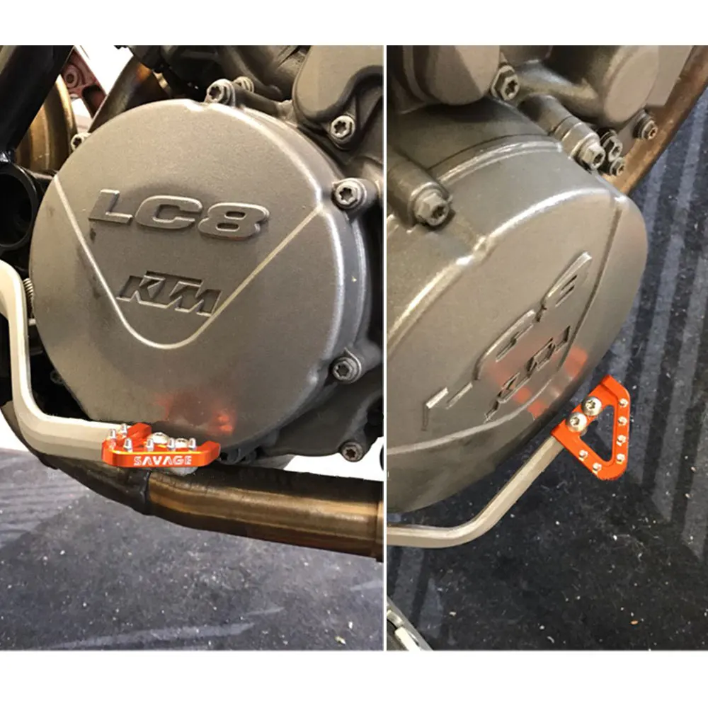 Задние педали тормоза шаг пластины бутсы для KTM SX SXS 65 85 105 125 144 150 250 450 505 525 540