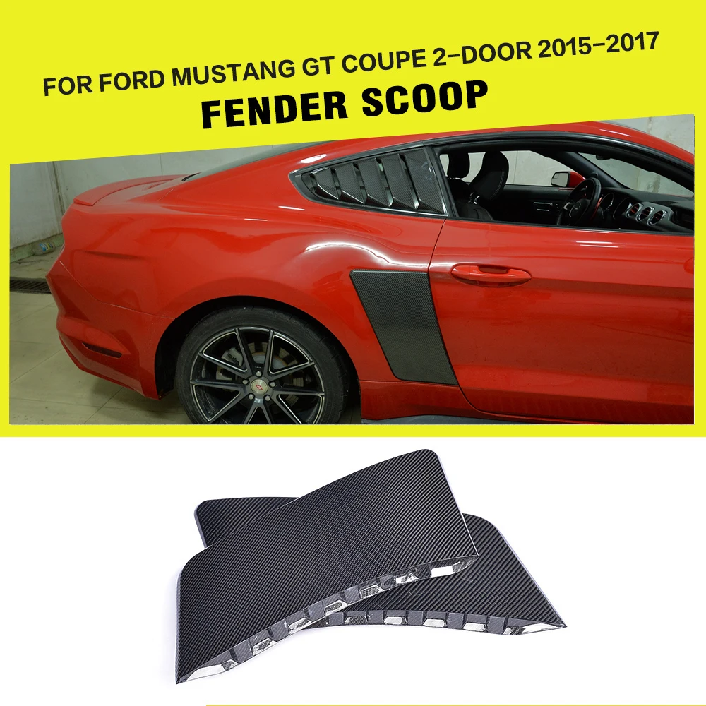 Углеродного волокна/FRP заднее крыло декоративные совки щитки для Ford Mustang купе 2-дверный