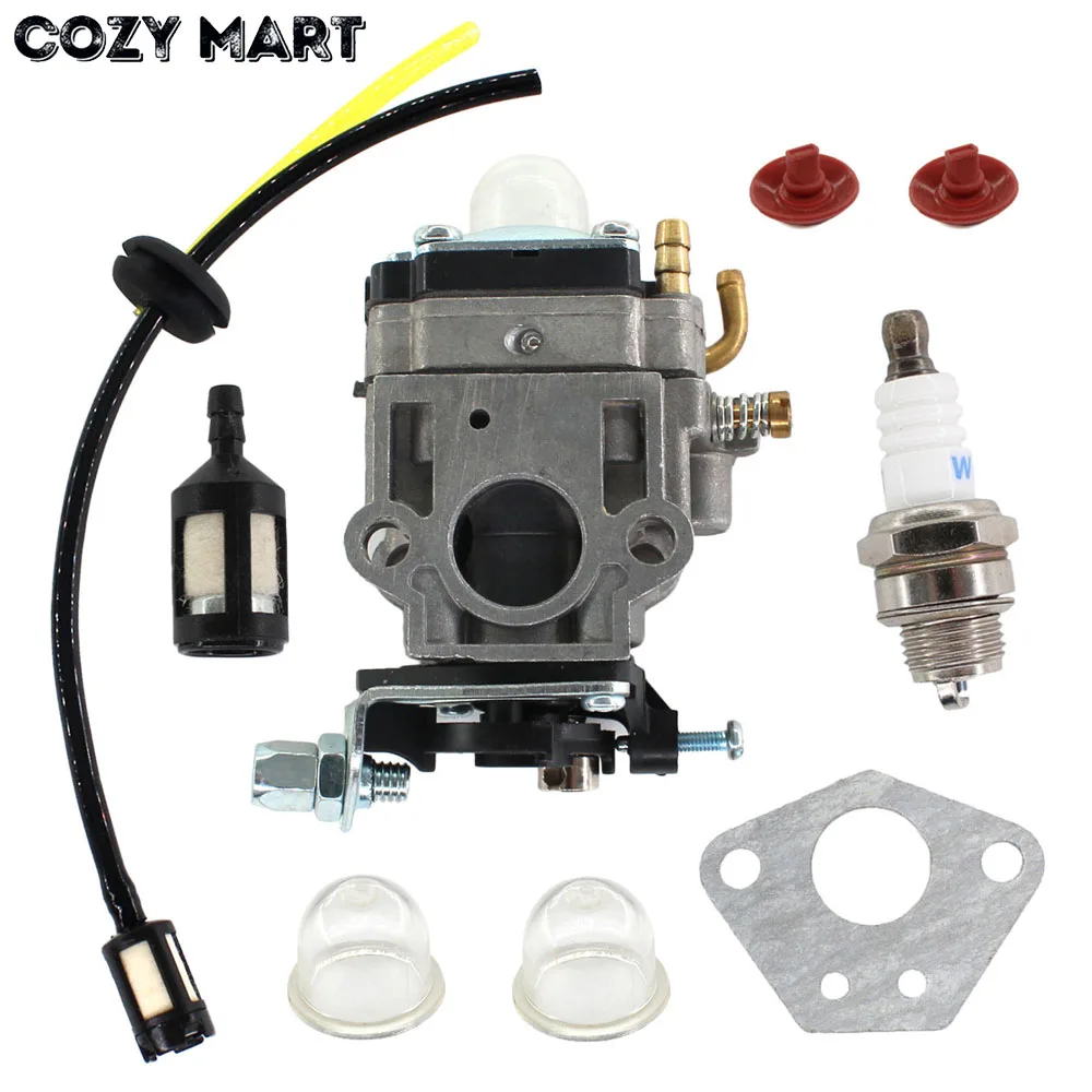 Карбюратор 15 мм комплект топливных линий для 43cc 52cc 40-5 BC430 CG430 CG520 1E40F-5 44F-5 триммер