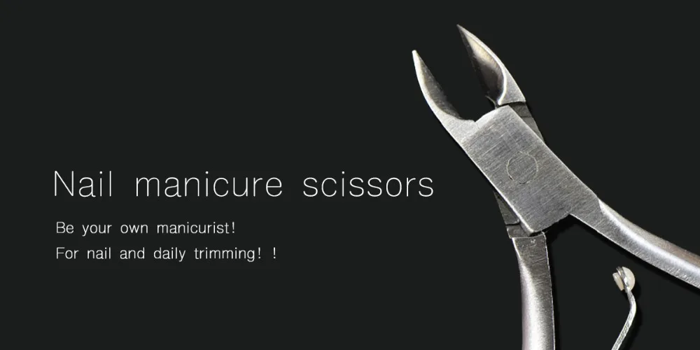 Nail Cuticle Nipper Clipper Silver Scissor Plier Dead Skin Remover Manicure Nail Art Tool