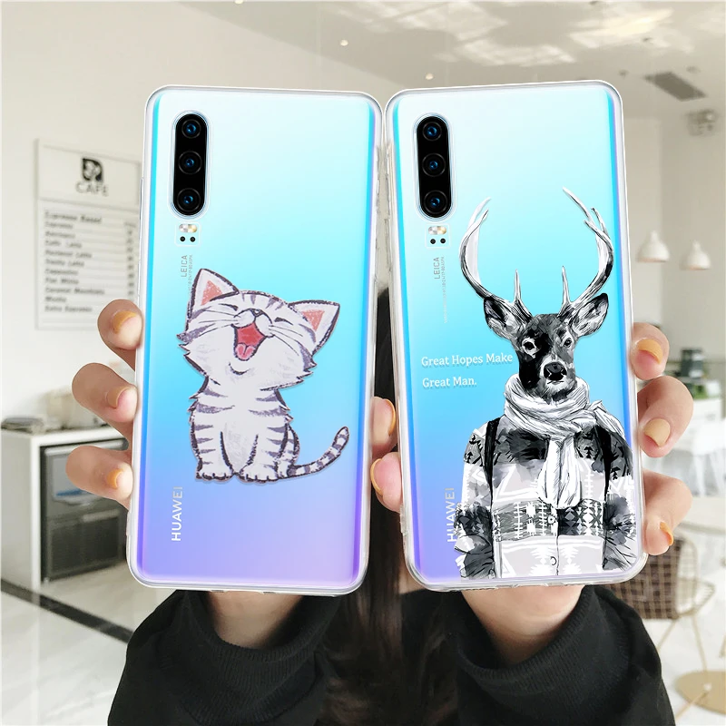 ТПУ чехол с рисунком планеты для huawei P Smart Plus 2019 Y6 Y7 Y9 Prime Pro 2018 Мягкий силиконовый