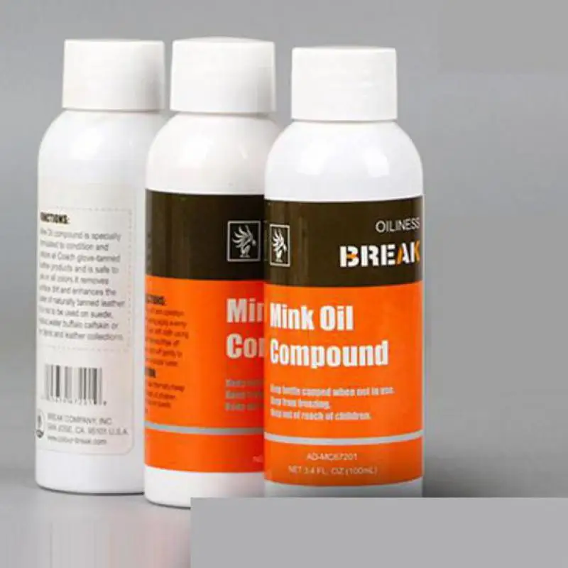 Break Compound Mink Oil Diy кожа крупного рогатого скота уход агент защитный 100 мл 30 мл