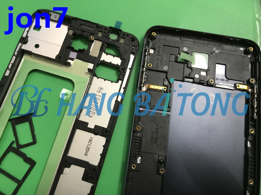Полный корпус для Samsung J7 Prime G610 G610F G610DS Передняя средняя рамка пластина ободок