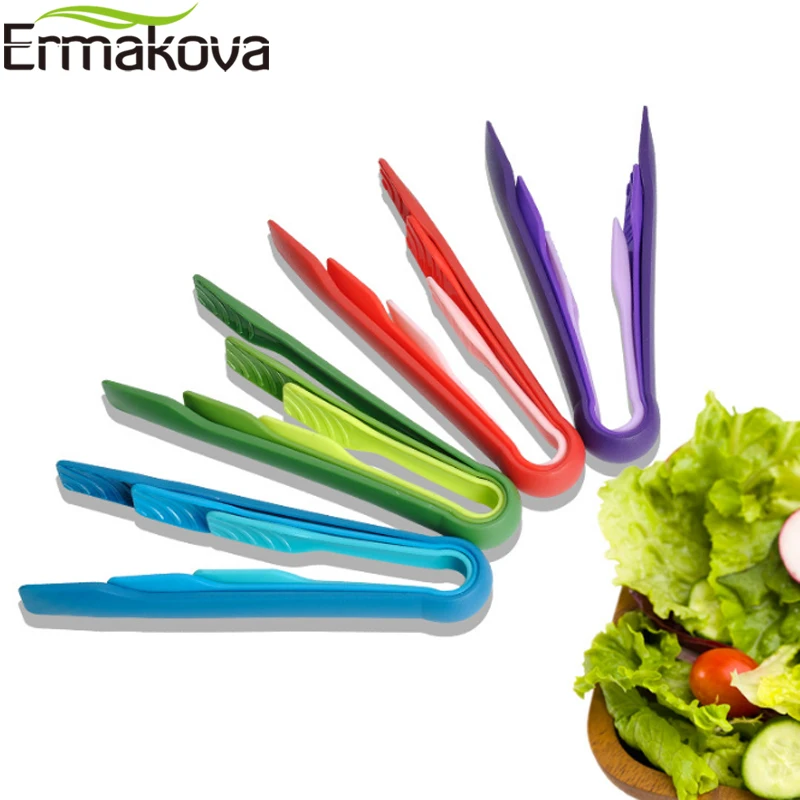 Пластиковые кухонные щипцы ERMAKOVA 3 шт. многофункциональный пищевой зажим подающий