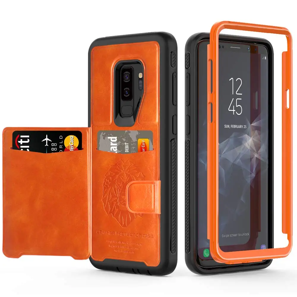 Для samsung Galaxy S10 S10 Plus Note 9 оболочка ретро кожаный флип-чехол для телефона для Galaxy S9 Plus S9 роскошный гибридный жесткий защитный чехол