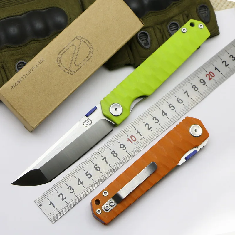 TIGEND STEDEMON ZKC C03 Складной нож 440C Лезвие KVT шарикоподшипник G10 Ручка Кемпинг Охота Открытый выживания Карманные Ножи EDC