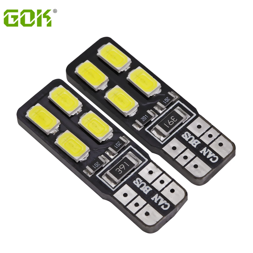 Новинка Высококачественная светодиодная автомобильная лампа Canbus T10 8smd LED 5630 5730 4