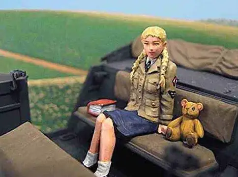 1/35 Смола Наборы Вторую мировую войну Пособия по немецкому языку армейские женские Поддержка сотрудников 8 шт./компл. фигурки(без автомобиля