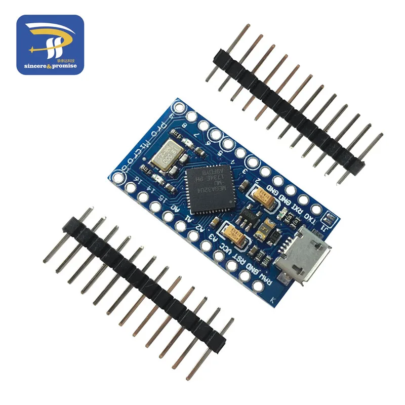 Pro Micro для arduino ATmega32U4 5 V/16 МГц 3,3 V/8 МГц модуль с 2 row штыревые для Leonardo лучшего качества
